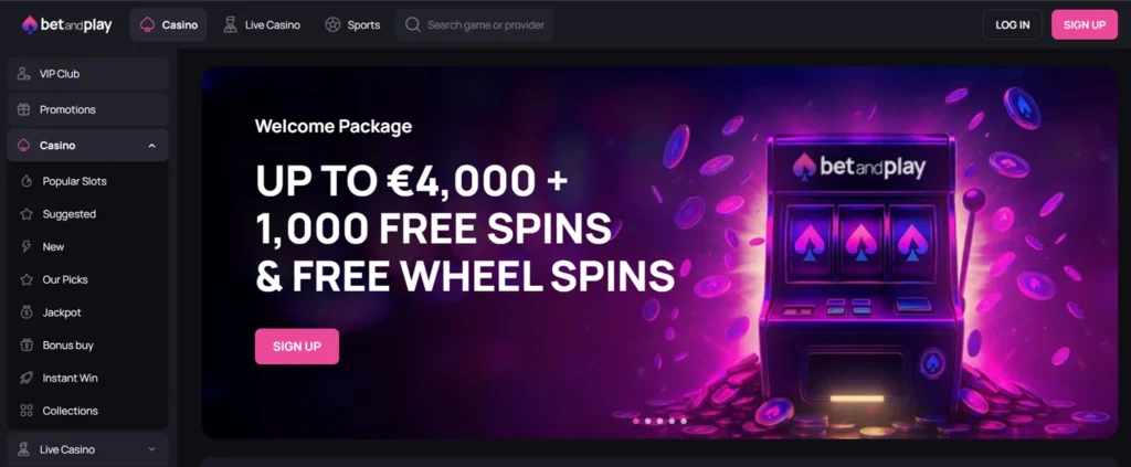 BetandPlay Casino Hall